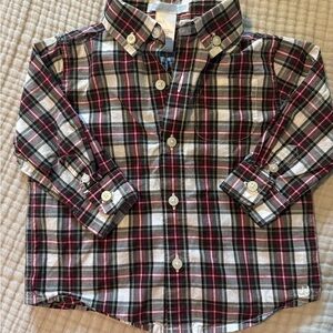 Janie and Jack Plaid Button-Up Kids Shirt